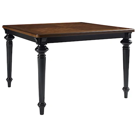 Gathering Table with Fancy Face Mindi Veneer Top